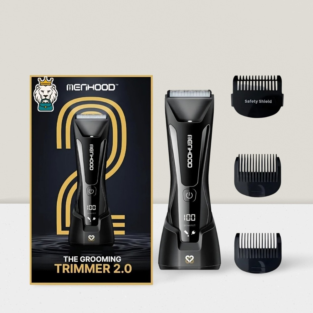 New Men's Grooming Trimmer 2.0 – Adjustable Length By Manhood With LED Light